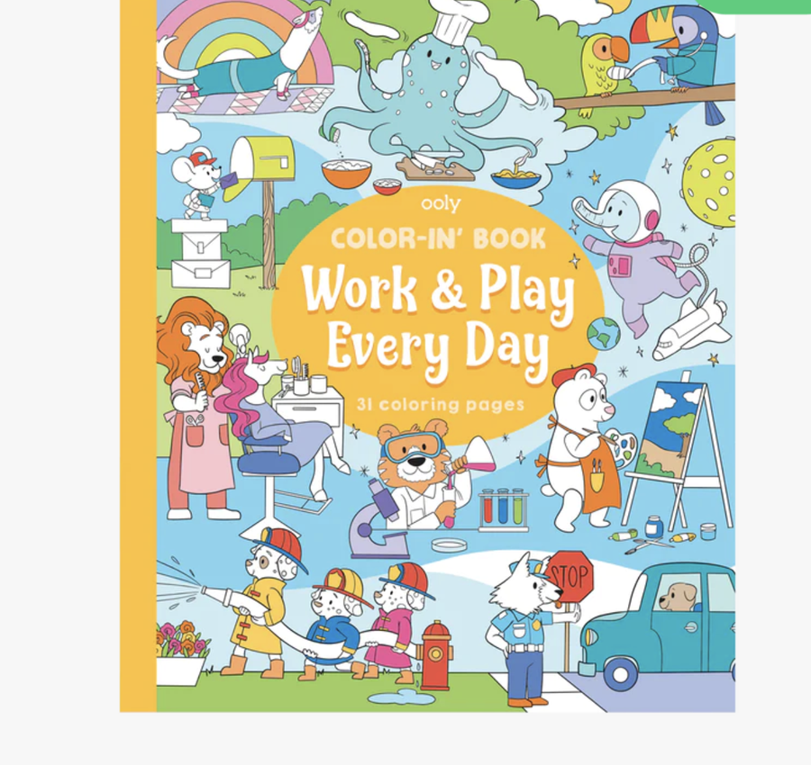 Ooly - Coloring Book - Work & Play Everyday