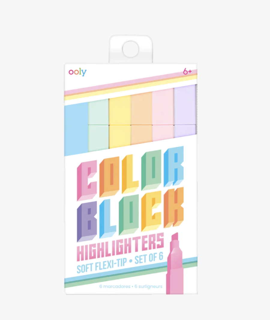 Ooly - Color Block Highlighters - Set of 6
