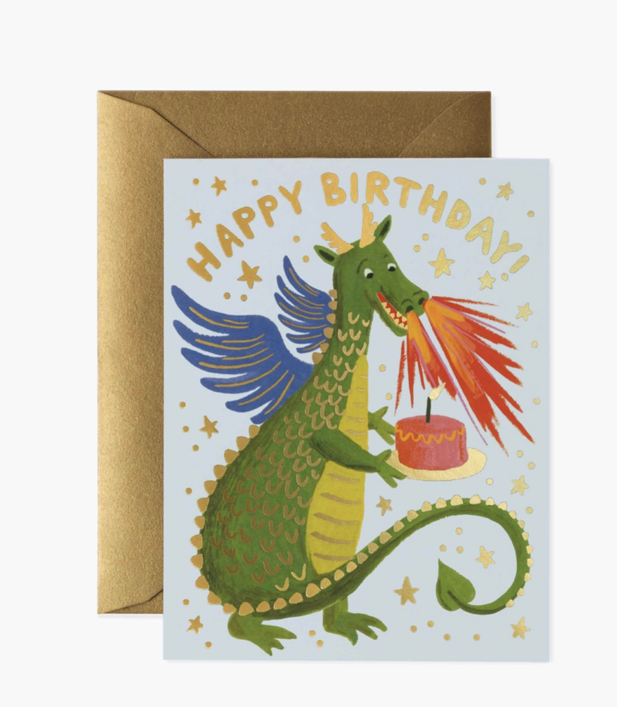 Rifle Paper Co - Birthday Dragon Birthday Card