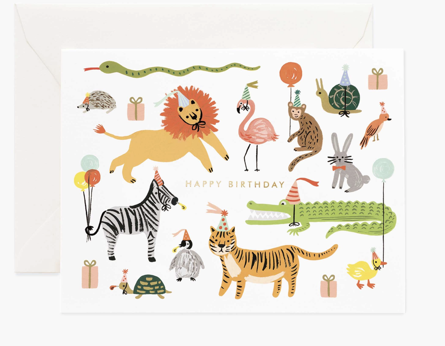 Rifle Paper Co - Party Animals Birthday Card
