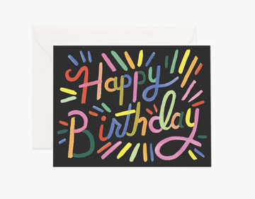 Rifle Paper Co - Fireworks Birthday Card