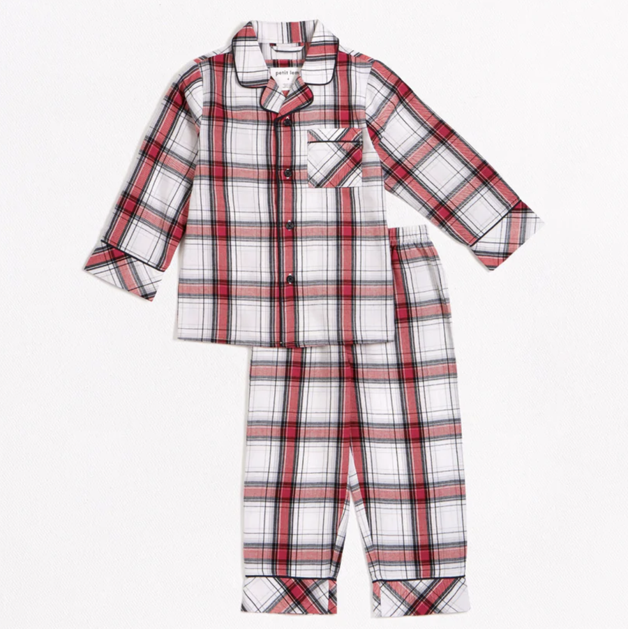 Petit Lem - Classic Flannel Pajama Set - Plaid