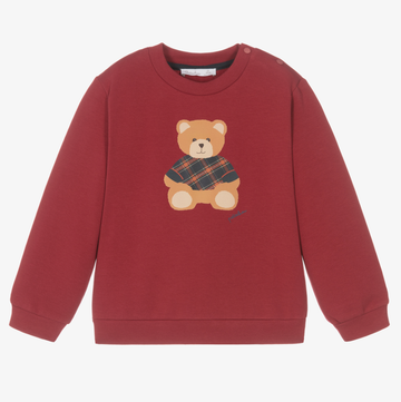 Patachou -Red Bear Sweater