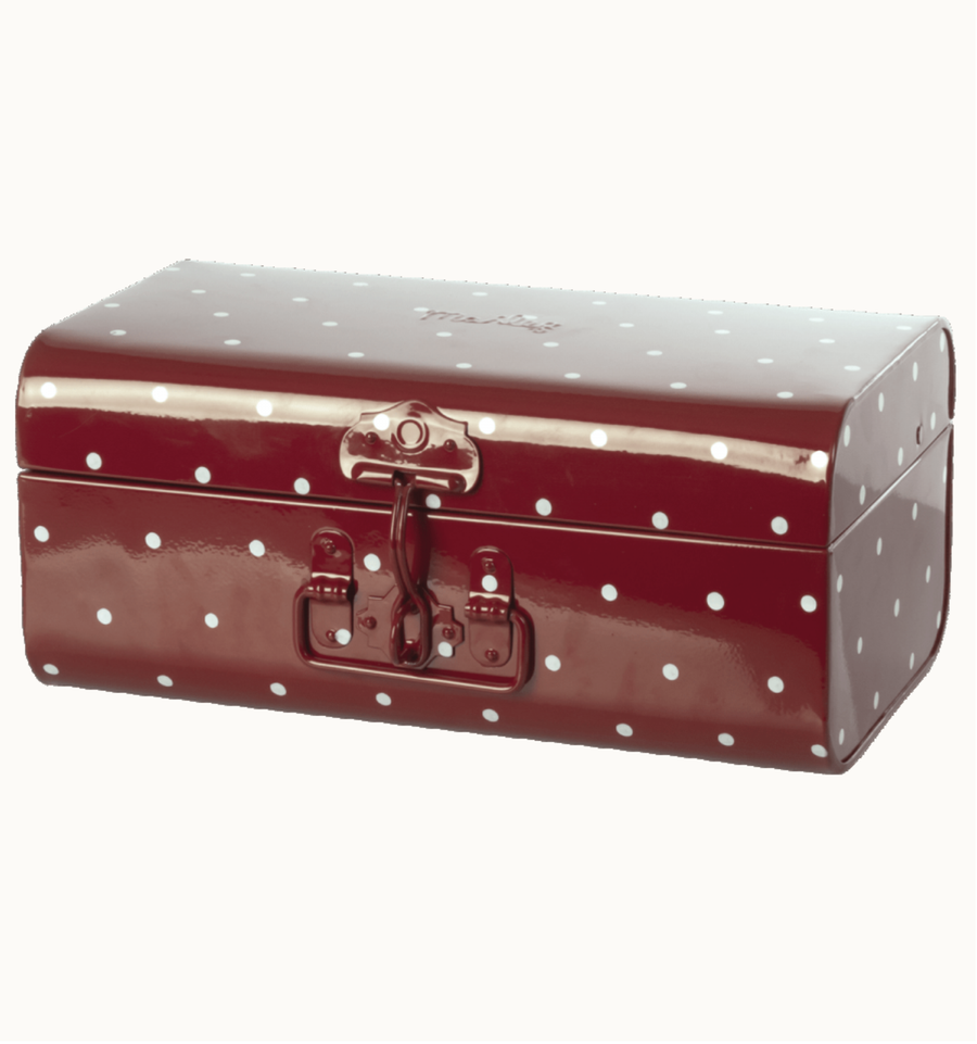 Maileg - Storage Suitcase - Red Dots