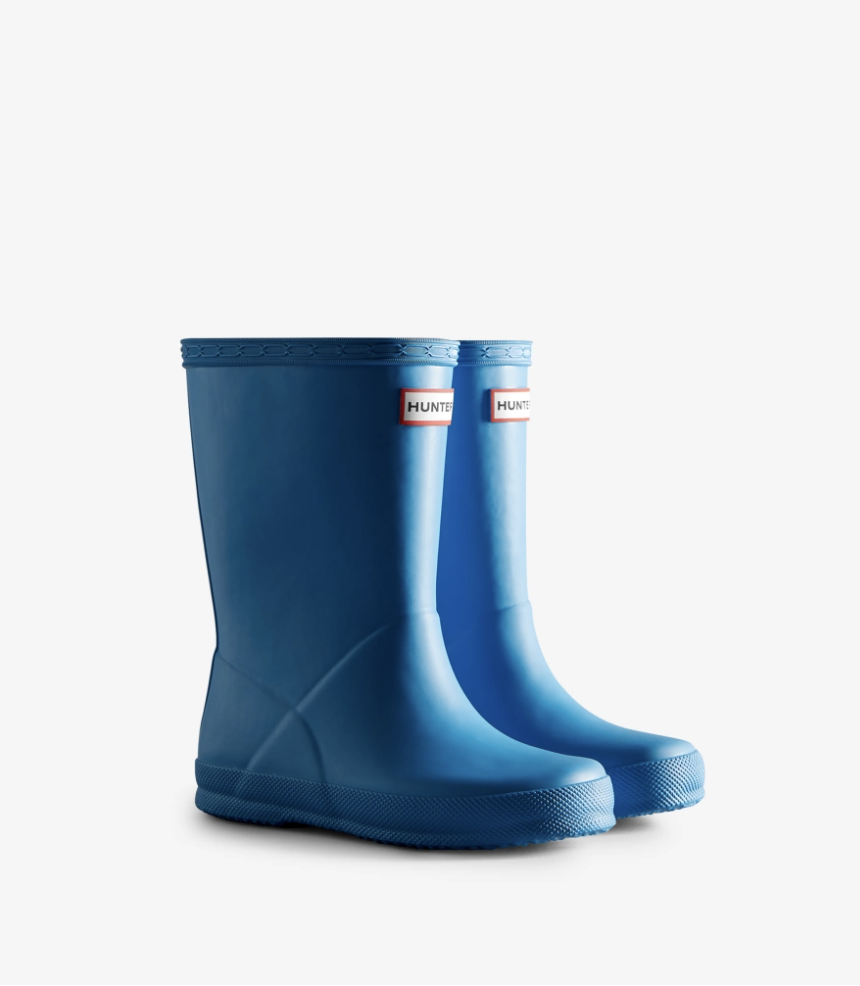 Hunter - Kids First Classic Rain Boots - Poolhouse Blue