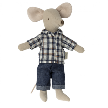 Maileg - Dad Mouse - Gingham