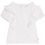 Carrement Beau - Jersey Tee - French Embroidered Sleeves & Ruffles