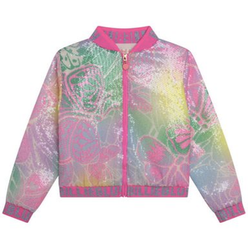 Billie Blush - Sequin Jacket - Allover Butterflies Print