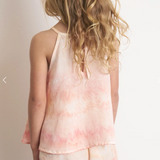 Bella Dahl - Tie Back Halter Tank - Painted Sunset Stripe