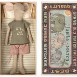 Maileg - Medium Mouse in Box - Boy