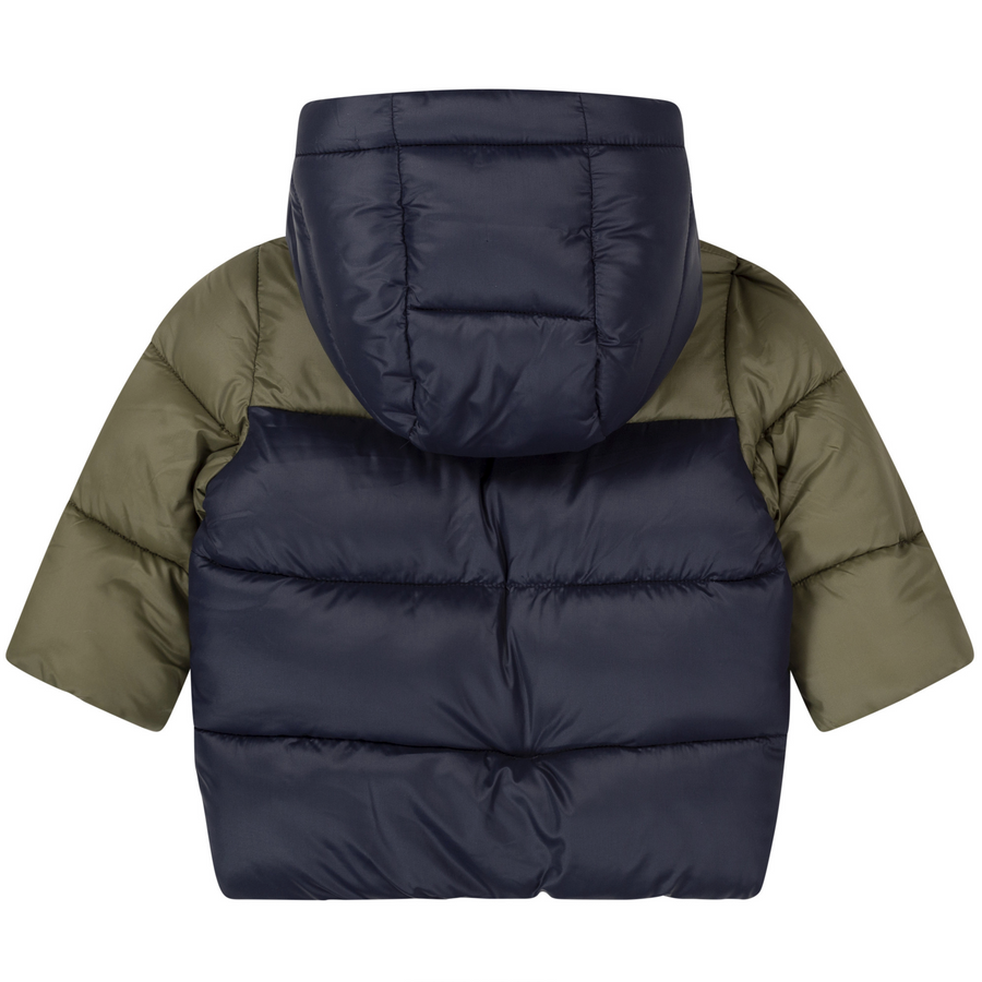 Carrement Beau - Water Repellant Hooded Puffer Jacket - Chocolate