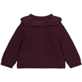 Carrement Beau - Knit Cardigan with Large Collar - Violet