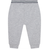 Carrement Beau - Sweatpants with Ribbed Stripe Waist - Light Grey
