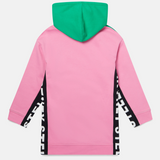 Stella McCartney - Hoodie Dress with Logo Inserts - Green