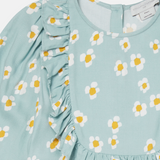 Stella McCartney - Daisy Dress with Frills - Blue