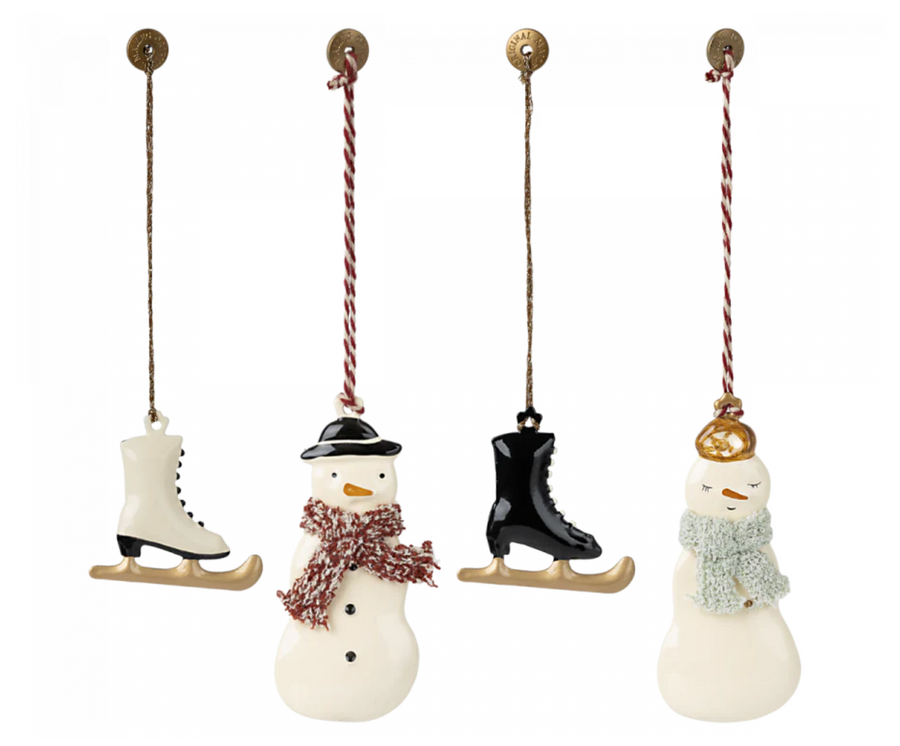 Maileg - Winter Wonderland Metal Ornament Set