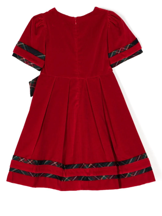 Patachou red clearance velvet dress