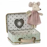 Maileg -  Angel Mouse in Suitcase - Little Sister