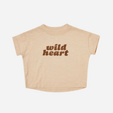 Rylee & Cru - Boxy Tee - Shell - "Wild Heart"
