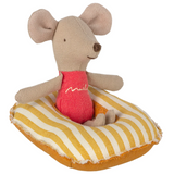 Maileg - Rubber Boat - Yellow Stripe