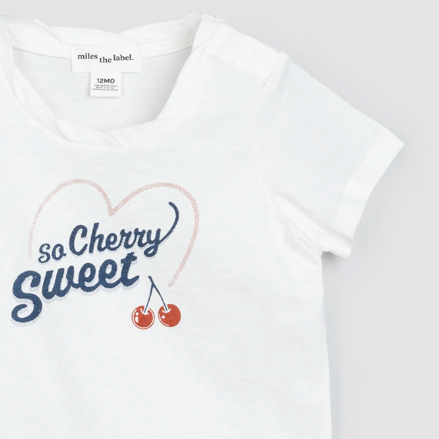 Miles the Label - So Cherry Sweet T-Shirt - Off White