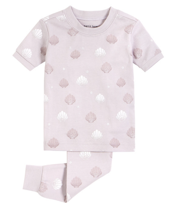 Petit Lem - Seashell PJ Set - Purple