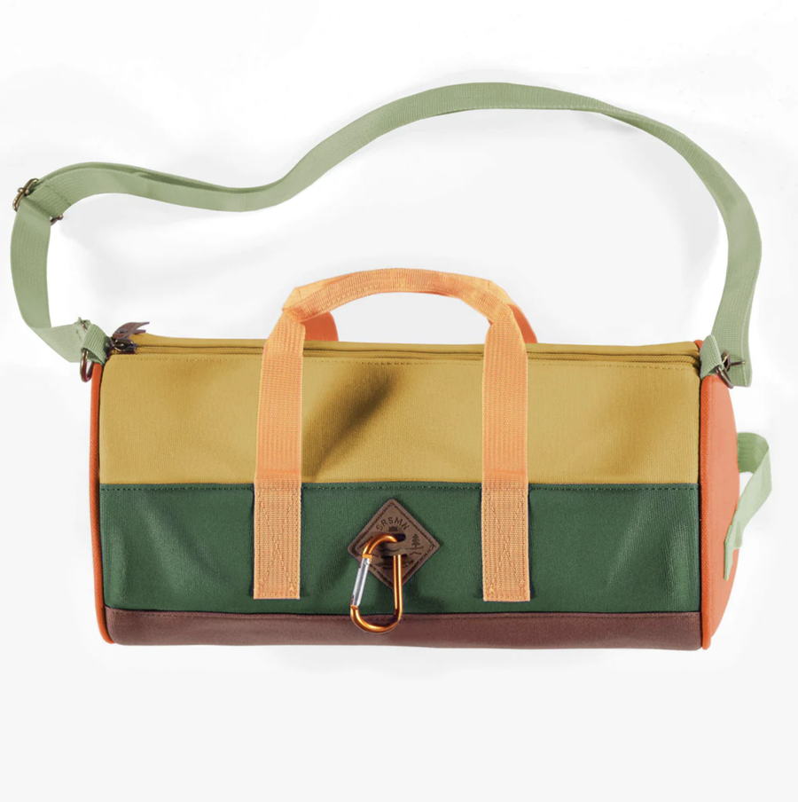 Souris Mini - Shoulder Strap Duffle Bag - Green Colour Block