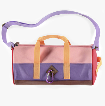 Souris Mini - Shoulder Strap Duffle Bag - Purple Colour Block