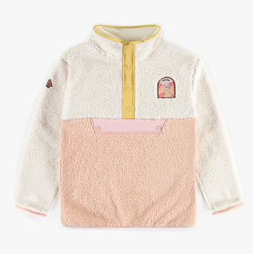 Souris Mini - Colour Block Polar Jacket - Pink