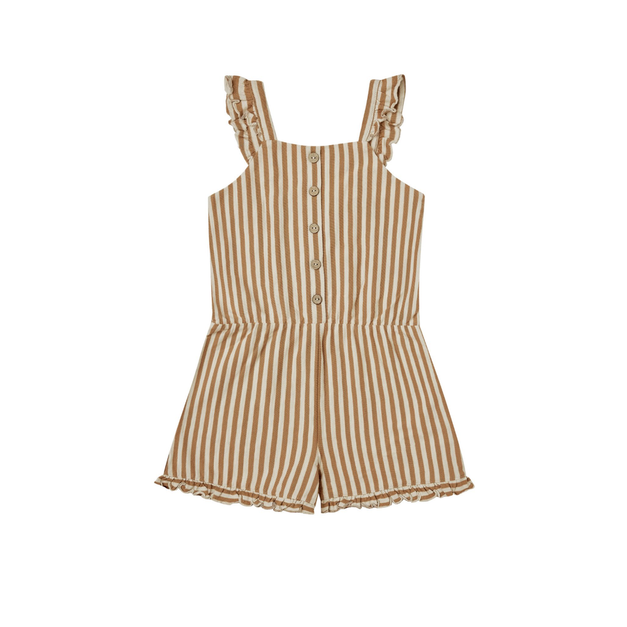 Rylee & Cru - Addy Romper - Camel Stripe