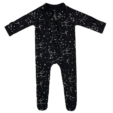 Kyte Baby - Zippered Footie - Midnight Constellation