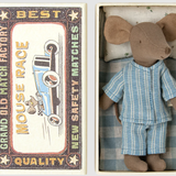 Maileg - Big Brother Mouse in Matchbox - Blue Stripe