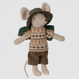 Maileg - Big Brother Hiker Mouse - Brown