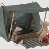 Maileg - Happy Camper Tent - Blue Stripe