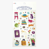 Ooly - Stickiville Clear Vinyl Stickers - Quirky Cats