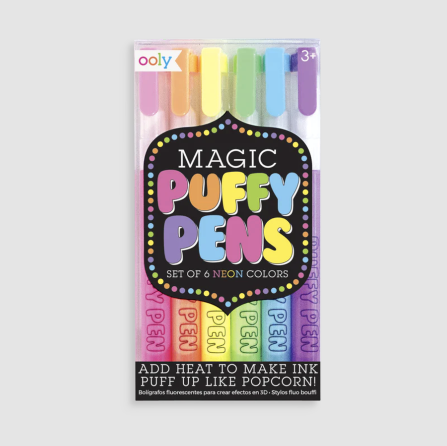 Ooly - Magic Puffy Pens - Set of 6