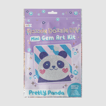 Ooly - Razzle Dazzle Mini Gem Art Kit - Pretty Panda