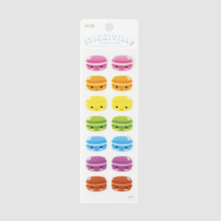 Ooly - Stickiville Skinny - Happy Macarons