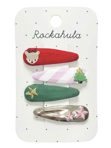 Rockahula - Xmas Embroidered Clips
