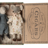 Maileg - Grandma and Grandpa Mice in Cigar Box