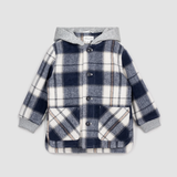 Miles the Label - Woven Plaid Jacket - Navy