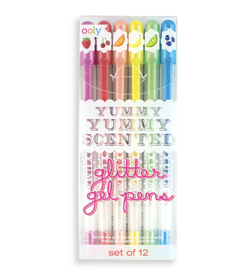 Ooly - Yummy Yummy Scented Glitter Gel Pens - Pack of 12
