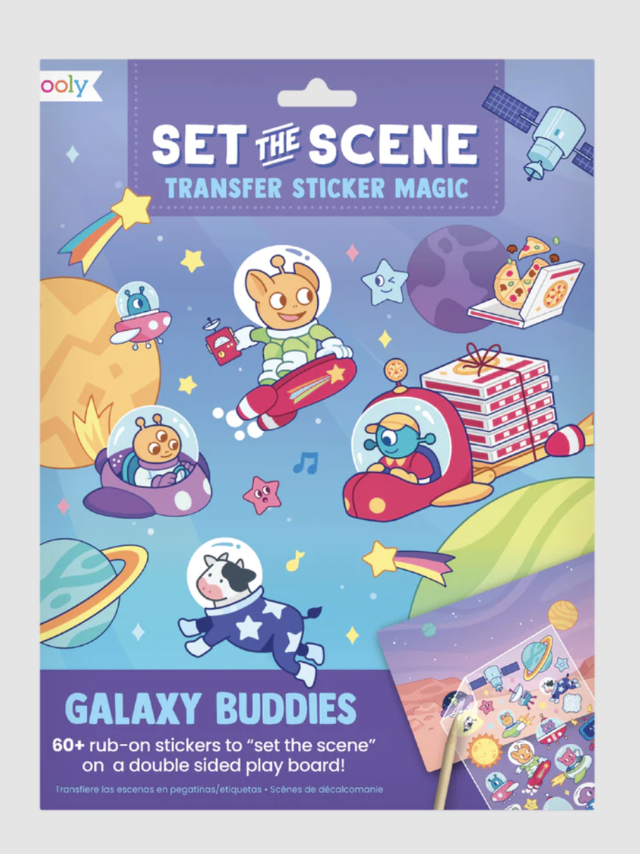 Ooly - Set the Scene Transfer Stickers - Galaxy Buddies