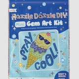 Ooly - Razzle Dazzle Mini Gem Art Kit - Cool Cream