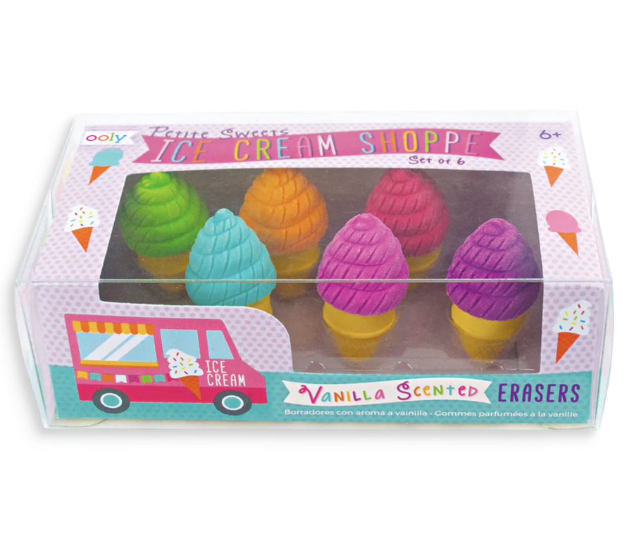 Ooly - Petite Sweets Ice Cream Shoppe Scented Erasers - Set of 6