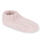 Lemon Loungewear - Womens All OVer Cable Slipper - Pink