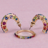Great Pretenders - Boutique Chic Rockin' Rhinestone Earrings