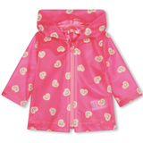 Billie Blush - Transparent Rain Coat - Medium Pink Allover Hearts