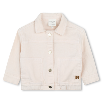 Carrement Beau - Cotton Twill Jacket Seashell Embroidery - Apricot
