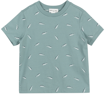 Miles the Label - Fish Print Short Sleeve Tee - Teal